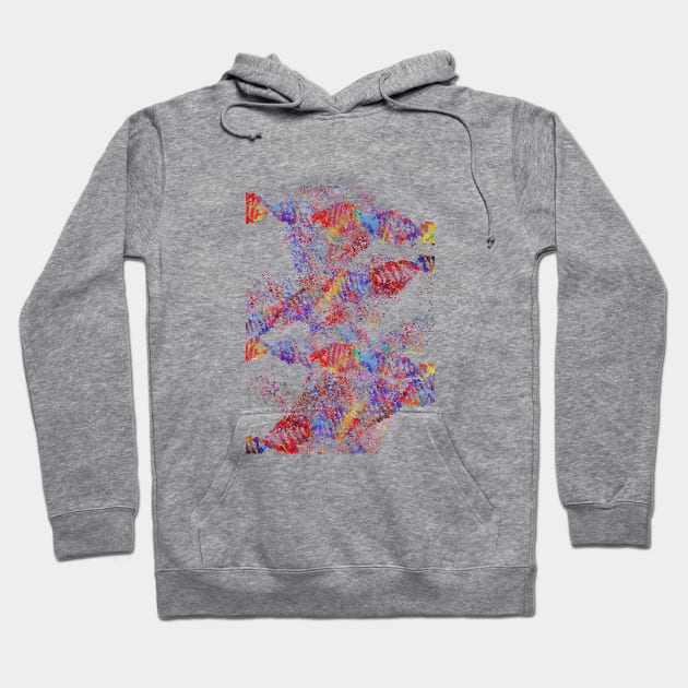 DNA molecule Hoodie by RosaliArt